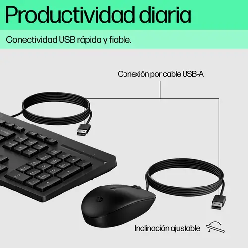 Combo de teclado y ratón con cable 225 - Imagen 2