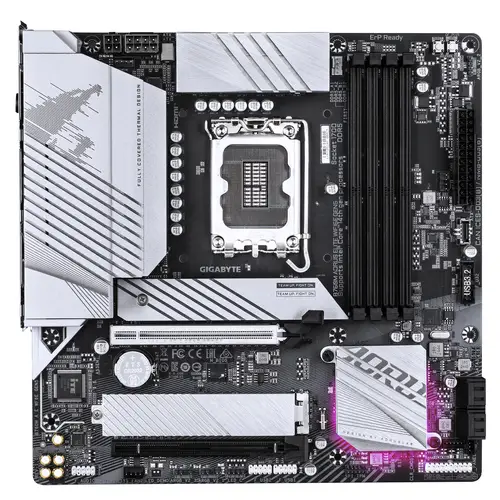 B760M AORUS ELITE WIFI6E GEN5 Placa Base  Compatible con procesadores Intel Core 14ª generación, VRM digital de 12+1+1 fases, hasta 5600 MHz DDR5, 2 x M.2 PCIe 4.0, Wi-Fi 6E, LAN 2.5 GbE, USB 3.2 Gen 2x2 - Imagen 2