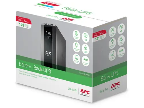 BR1300MI sistema de alimentación ininterrumpida (UPS) Línea interactiva 1,3 kVA 780 W 8 salidas AC - Imagen 7