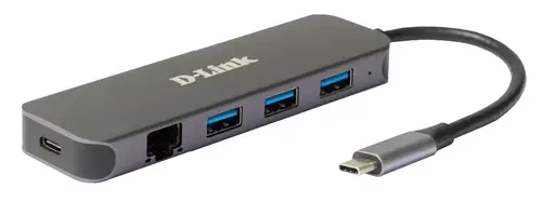 DUB-2334 base para portátil y replicador de puertos Alámbrico USB Tipo C Gris - Imagen 1