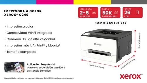 C240 Color 2400 x 600 DPI A4 Wifi - Imagen 20