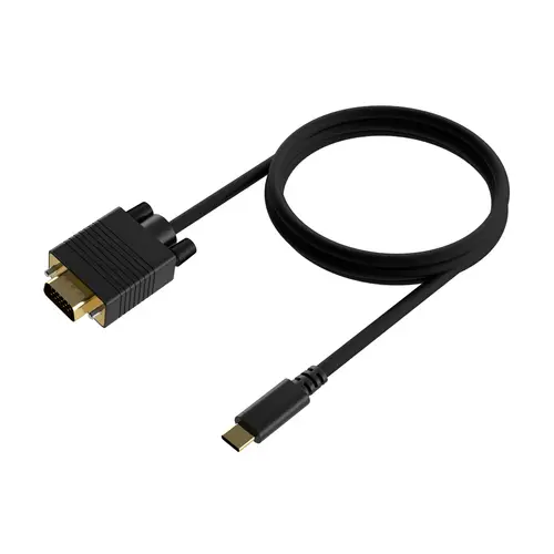 Cable Conversor USB-C a VGA, USB-C/M-HDB15/M, Negro, 0.8M - Imagen 2