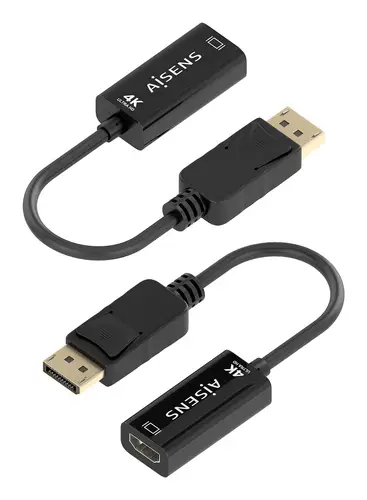 CONVERSOR DISPLAYPORT A HDMI 4K@60HZ, DP/M-HDMI/H, NEGRO, 15CM - Imagen 3