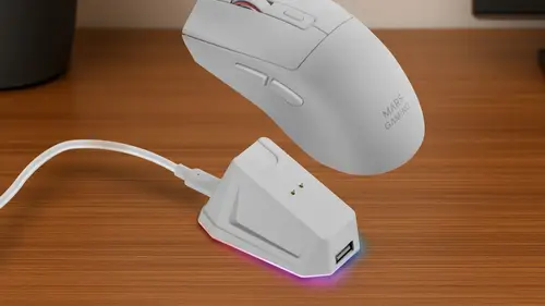MM-T3W ratón Juego mano derecha RF Wireless + Bluetooth + USB Type-A Óptico 14400 DPI - Imagen 4