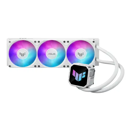 TUF Gaming LC III 360 ARGB White Edition Carcasa del ordenador Sistema de refrigeración líquida todo en uno 12 cm Blanco - Imagen 4