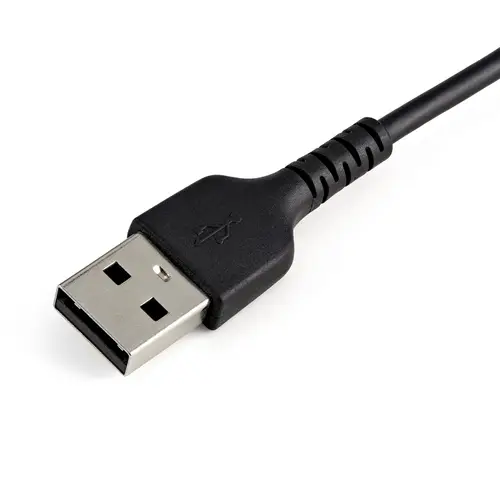 Cable Resistente USB-A a Lightning de 30 cm Negro - Cable de Sincronización y Carga USB Tipo A a Lightning con Fibra de Aramida Resistente - Certificado MFi de Apple - para iPad/iPhone 12 - Imagen 4