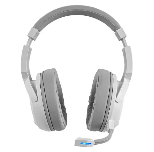 MHW-100 Blanco, Auriculares Inalámbricos ARGB Flow, Micrófono ENC Extraíble,Cancelación de Ruido Activa ENC + Pasiva, Compatibilidad Universal - Imagen 3
