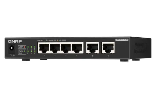 QSW-2104-2T-R2 switch No administrado 10G Ethernet (100/1000/10000) Escritorio Negro - Imagen 2