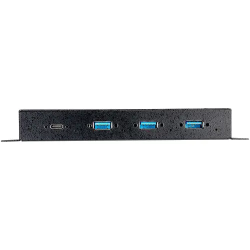 Hub USB-C de 4 Puertos de 10Gbps - Ladrón Concentrador USB Tipo C Industrial de Metal con 3 Puertos USB-A y 1 USBC - Protección ESD - Concentrador Autoalimentado USB 3.2 Gen 2 - Imagen 2
