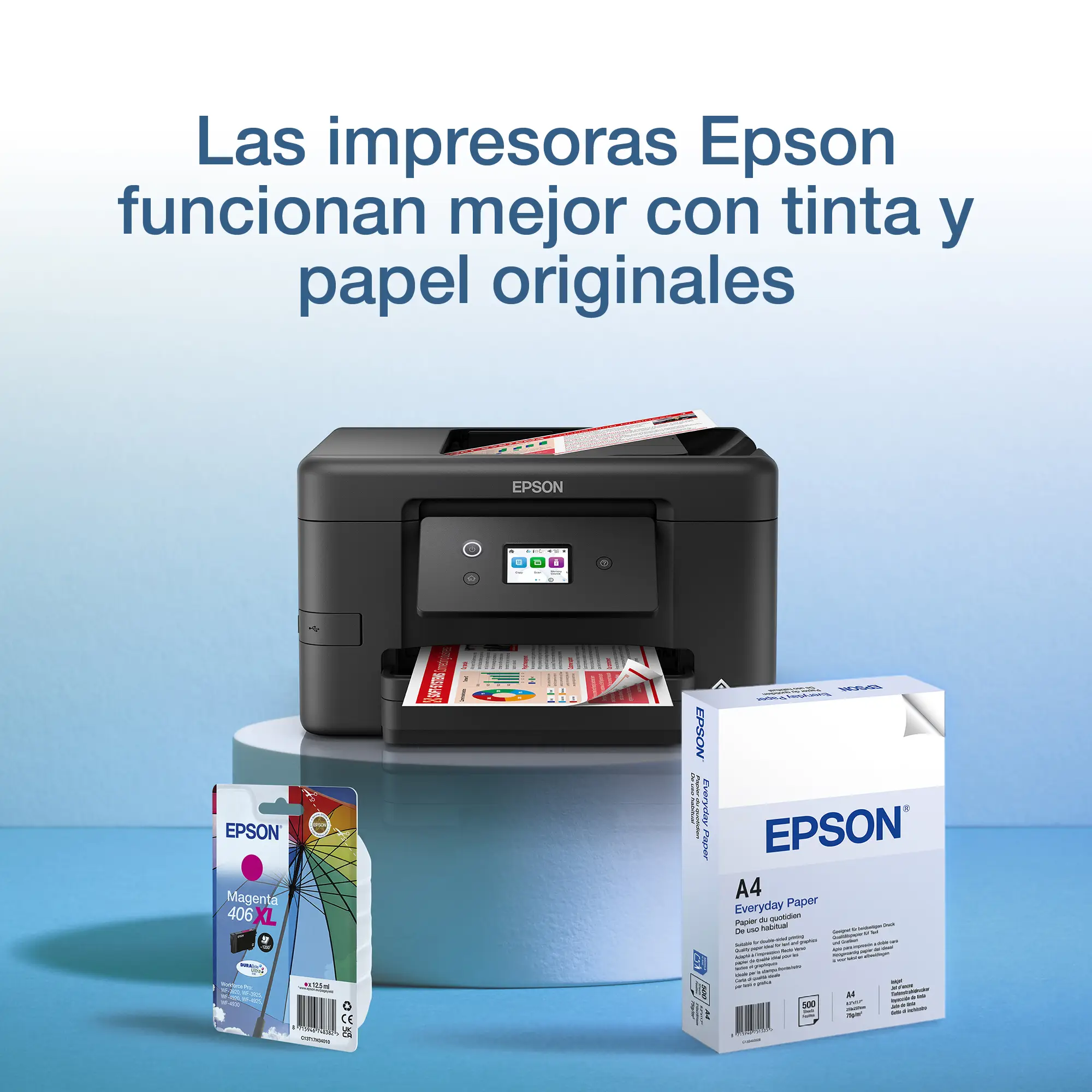 Pack individual de tinta DURABrite Ultra magenta 406XL Paraguas