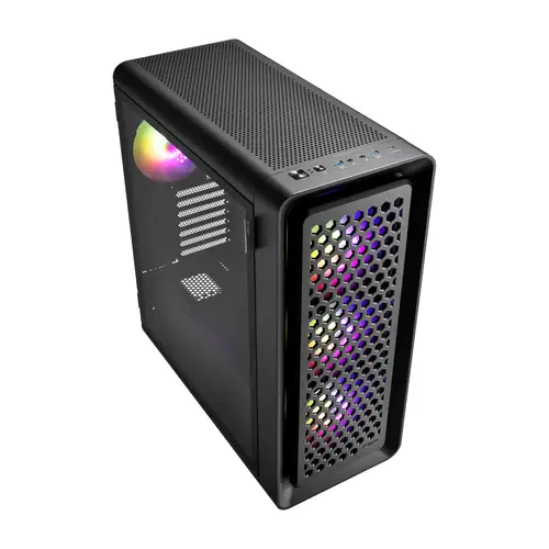 CUT593A Carcasa Full Tower mITX, mATX, ATX, E-ATX Negro ARGB - Imagen 2