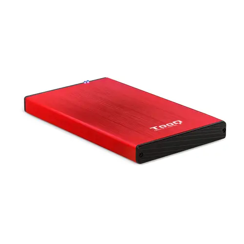 TQE-2527R caja para disco duro externo 2.5" Caja de disco duro (HDD) Negro, Rojo - Imagen 1
