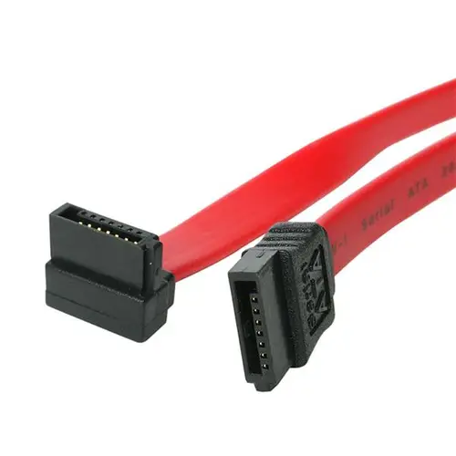 Cable Datos SATA en Ángulo Recto Acodado 7 Pines - 2x Serial ATA Macho - 0,15m - Imagen 1