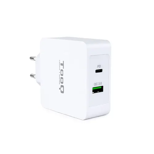 Cargador de Pared doble puerto USB-C PD + USB A QC3.0, 48W - Imagen 1