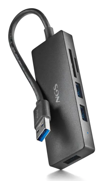 IHUB READER USB 3.2 Gen 1 (3.1 Gen 1) Type-A 5000 Mbit/s Negro