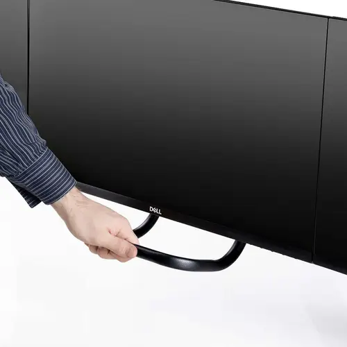 Soporte VESA de Sobremesa para Tres Monitores de 27 Pulgadas - 75x75/100x100 - Brazo de Soporte para 3 Monitores - Grommet o Mordaza - Ajuste sin Herramientas - Brazo con Resorte - Imagen 9