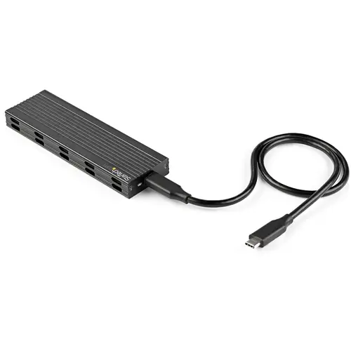 Caja Externa USB-C de 10Gbps a NVMe M.2 or SSD SATA M.2 - Carcasa de Aluminio Portátil para SSD NGFF M.2 PCIe/SATA - con Cables USB C y USB A - USB Tipo C - Soporta 2230/2242/2260/2280 - Imagen 2