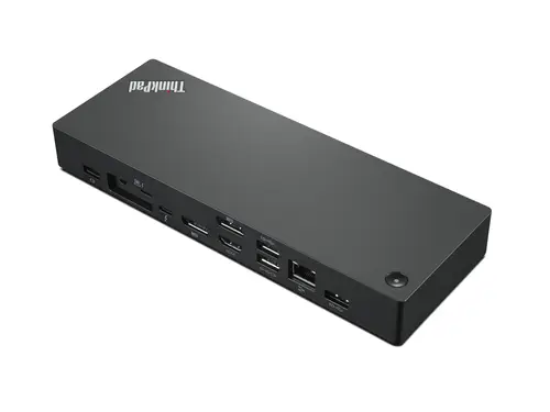40B00300EU base para portátil y replicador de puertos Alámbrico Thunderbolt 4 Negro, Rojo - Imagen 2