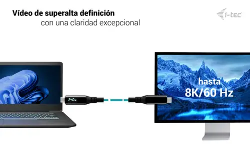 Thunderbolt 4/USB4 Class Pro Cable 240W with LCD (40 Gbps, 150 cm) - Imagen 7