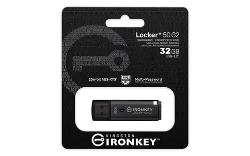 IronKey 32GB Locker Plus 50 G2, FIPS 197, AES-256 - Imagen 4