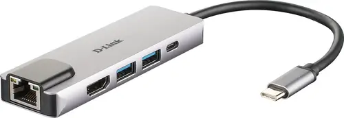 DUB-M520 base para portátil y replicador de puertos Alámbrico Thunderbolt 3 Aluminio - Imagen 1