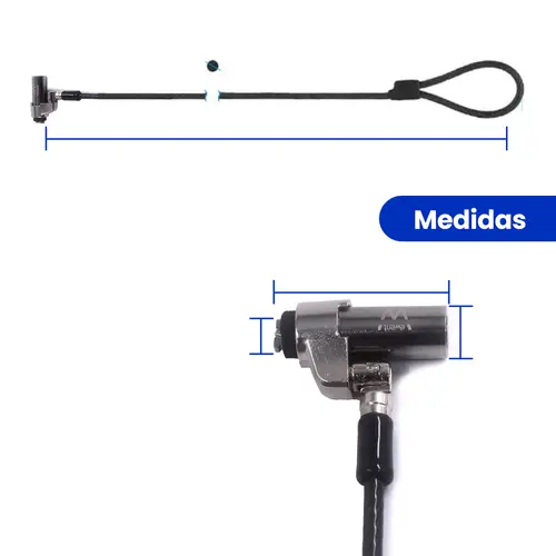 EW1239 cable antirrobo Negro 1,8 m - Imagen 2
