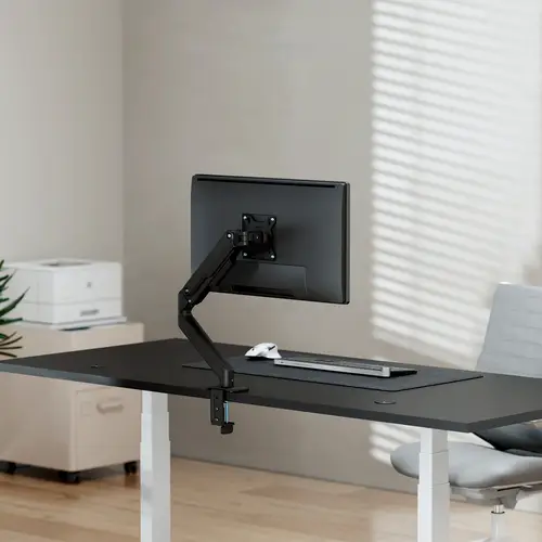 AISENS Soporte de Mesa Eco Contrapeso Giratorio e Inclinable para Monitor TV 9kg  3 Pivotes  1 Brazo  de 17 32  Negro - Imagen 4