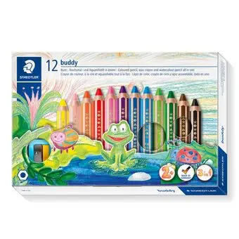 Noris buddy 140 Negro, Azul, Marrón, Verde, Magenta, Naranja, Rojo, Violeta, Amarillo 12 pieza(s)