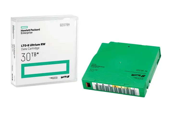 Cartucho de datos LTO-8 Ultrium de 30 TB RW