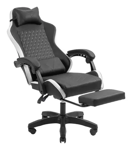 MGC-X Silla para videojuegos de PC Asiento acolchado Negro, Blanco - Imagen 5
