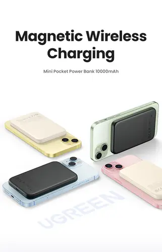 25208 batería externa 10000 mAh Cargador inalámbrico Beige - Imagen 2