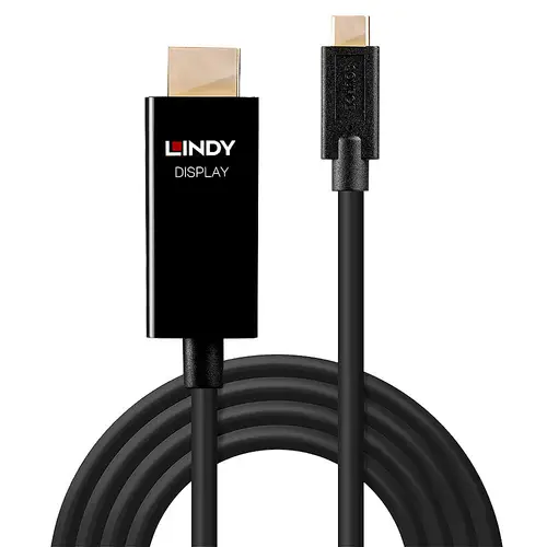 43293 adaptador de cable de vídeo 3 m USB Tipo C HDMI tipo A (Estándar) Negro - Imagen 2
