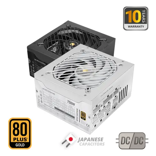 MPB750PSI unidad de fuente de alimentación 750 W 24-pin ATX ATX Blanco - Imagen 2