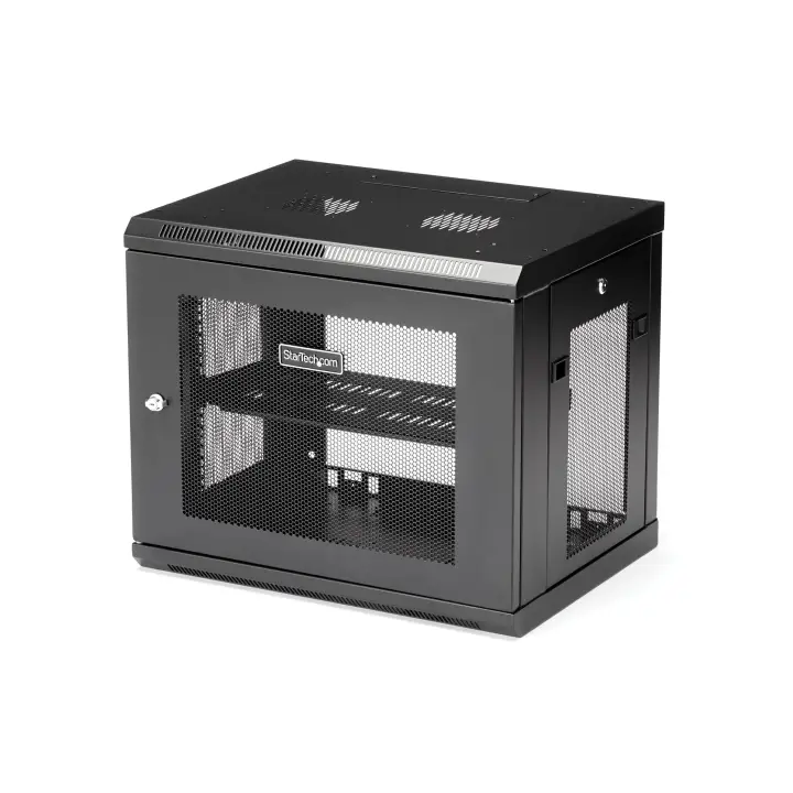 Armario Rack de Pared para Servidores 9U 19"2 Columnas y Estante ..