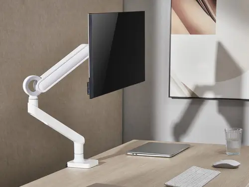 Soporte de escritorio para monitor de 17«-35», blanco - Imagen 9