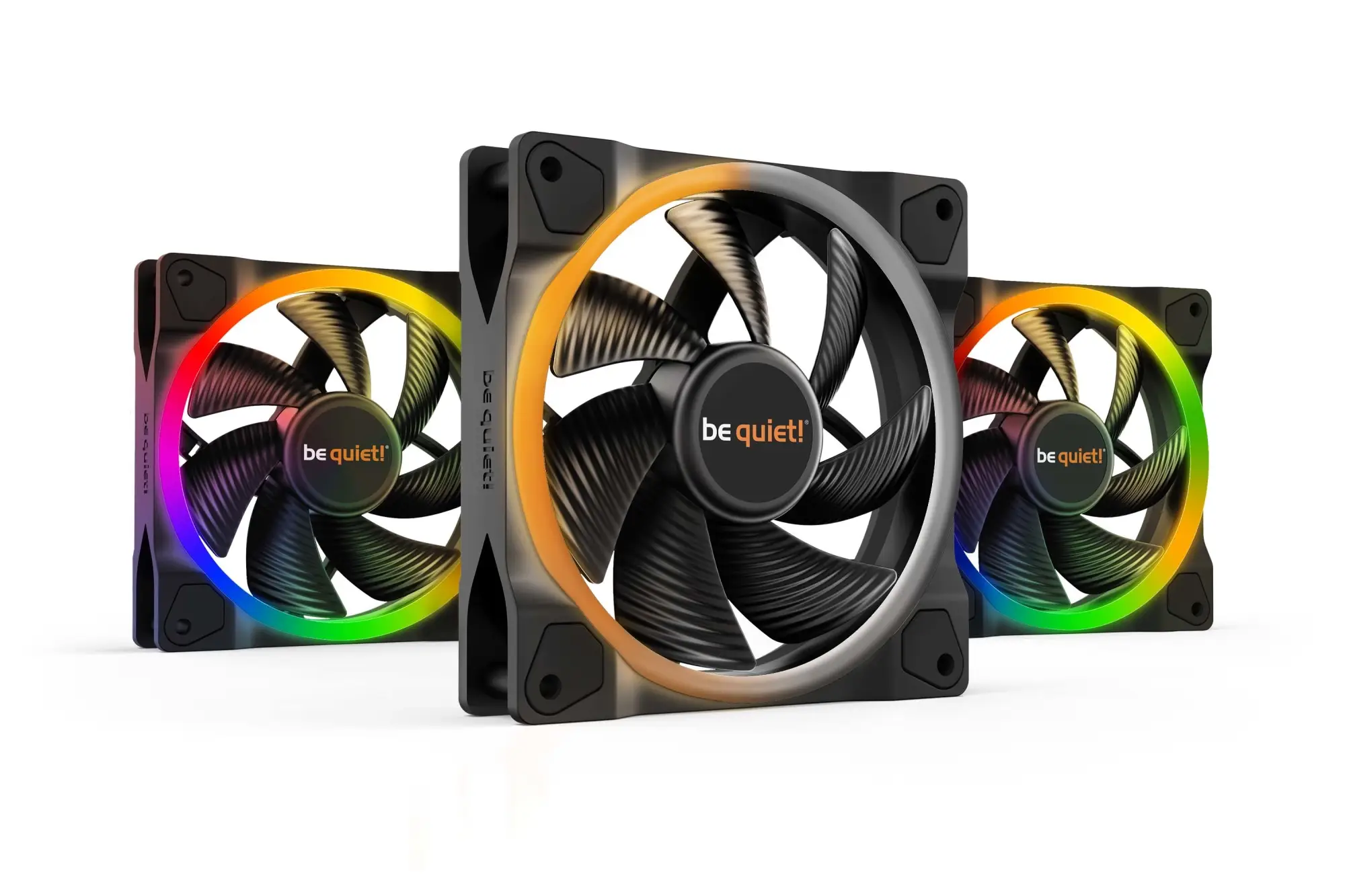 Light Wings | 120mm PWM Triple Pack Carcasa del ordenador Ventilador 12 cm Negro 3 pieza(s)