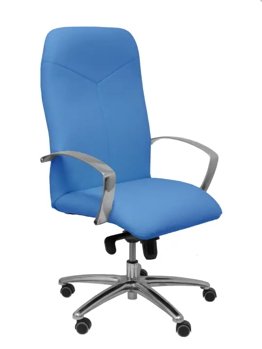 Sillón Caudete similpiel azul claro
