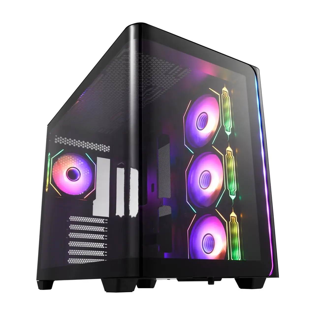 M580-BA Carcasa Midi Tower mITX, mATX Negro ARGB