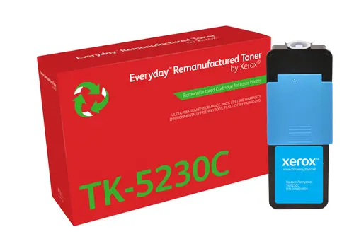 Remanufacturado Everyday Tóner Everyday Cian remanufacturado de Xerox es compatible con Kyocera TK-5230C, Capacidad estándar - Imagen 1