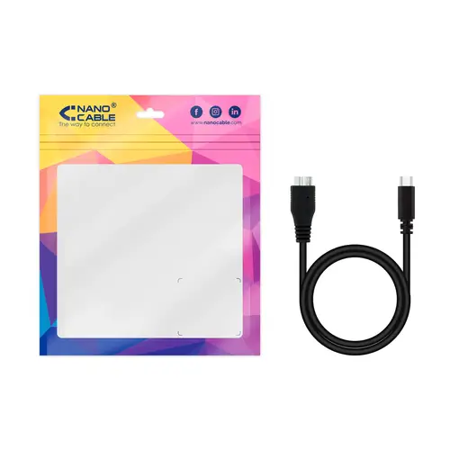 10.01.1201-BK cable USB USB 3.2 Gen 1 (3.1 Gen 1) 1 m USB C Micro-USB B Negro - Imagen 4