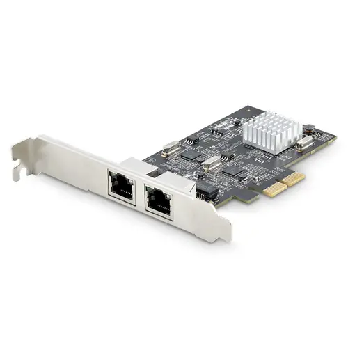 Tarjeta PCI Express de Red Ethernet 2 Puertos NBASE-T 2,5G - NIC I225-V - Tarjeta de Red de 2 Puertos para Ordenador de Sobremesa - Tarjeta PCIe de Red LAN - Imagen 1
