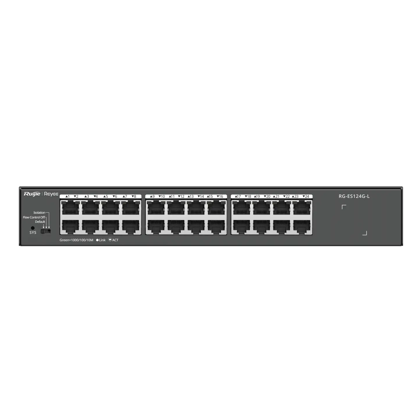 RG-ES124G-L switch No administrado L2 Gigabit Ethernet (10/100/1000) Negro
