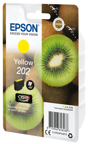 Kiwi Singlepack Yellow 202 Claria Premium Ink - Imagen 2