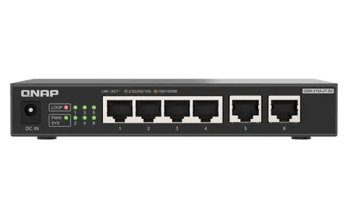 QSW-2104-2T-R2 switch No administrado 10G Ethernet (100/1000/10000) Escritorio Negro - Imagen 1