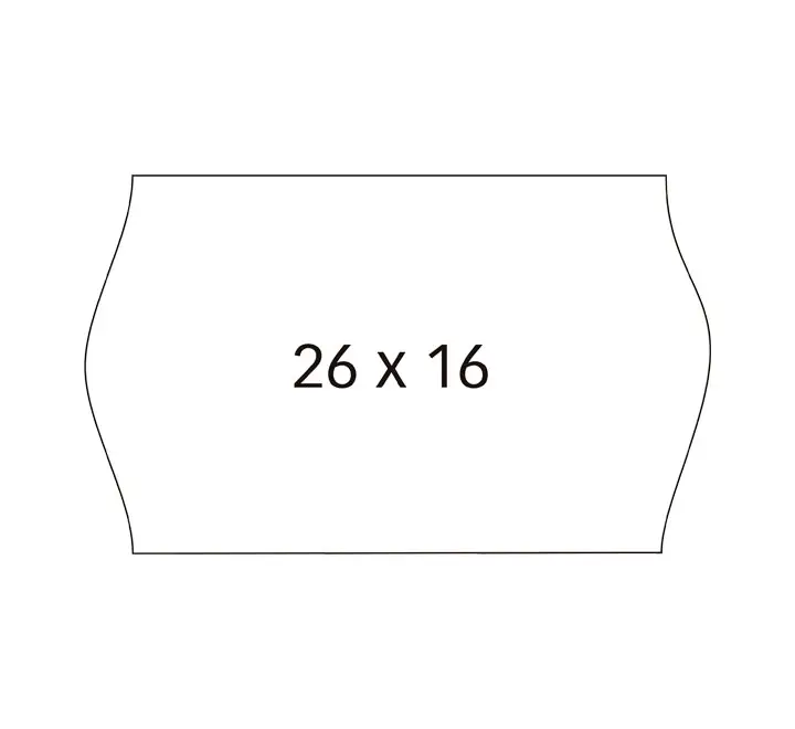PACK 6 R. APLI ETIQ. REM. 26X16 S. BL.SINUSOIDAL