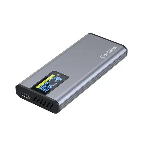 COO-MCM-M2F caja para disco duro externo Caja externa para unidad de estado sólido (SSD) Gris M.2 - Imagen 1