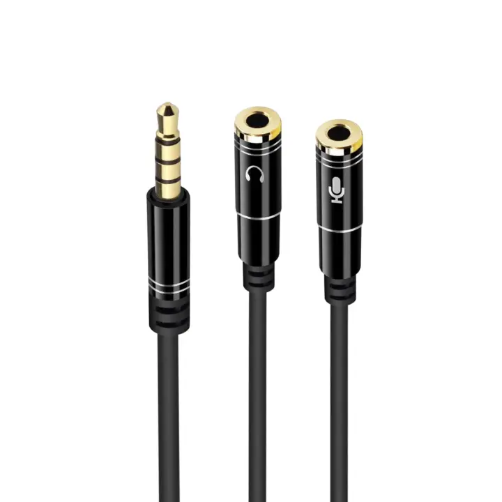 EC1641 cable de audio 0,3 m 3,5mm 2 x 3,5mm Negro