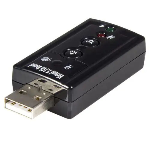 Tarjeta de Sonido 7,1 Virtual USB Externa Adaptador Conversor - Imagen 1