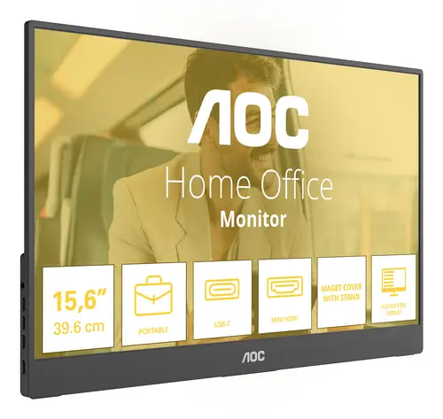 16T20E2 monitor o TV portátil Monitor portátil Negro 39,6 cm (15.6") LED 1920 x 1080 Pixeles - Imagen 2