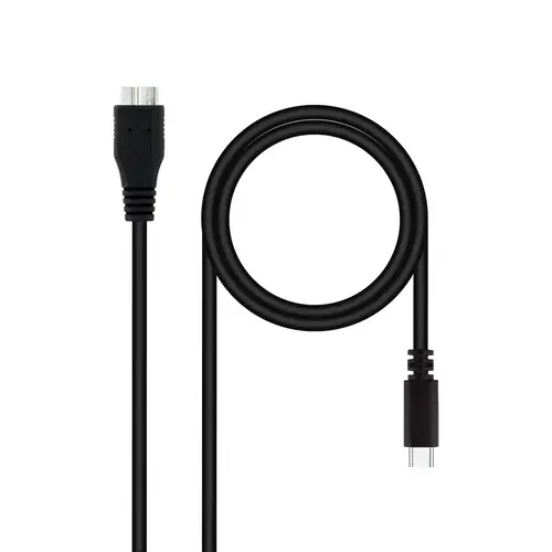 10.01.1201-BK cable USB USB 3.2 Gen 1 (3.1 Gen 1) 1 m USB C Micro-USB B Negro - Imagen 1